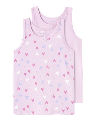 Pink Hearts Undertrøjer - 2 Pak